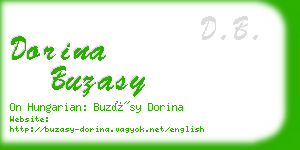 dorina buzasy business card